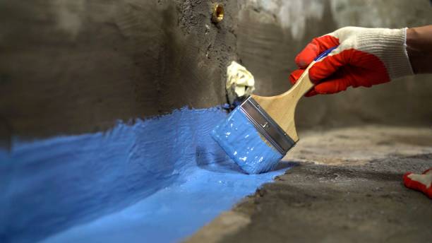 Commercial Waterproofing project at a Glen Rock, NJ business property by SJ Waterproofing Pros